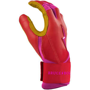 Gants de frappeur de baseball et softball personnalisés de qualité supérieure, dernière conception, en cuir Cabretta, manchette longue, fermeture auto-agrippante, pour jeunes - Product Image 4