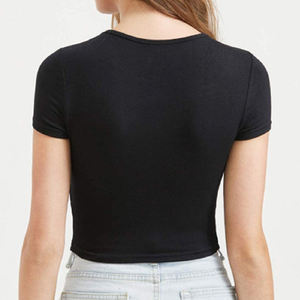 Top corto de algodón de fabricación profesional para mujer, Top corto transpirable para mujer, Top corto de gran oferta para mujer - Product Image 3