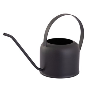 Noir mat enduit de poudre arrosoir feuille fer plantes eau peut qualité supérieure jardinières fleur arrosage pichet 2025 - Product Image 3