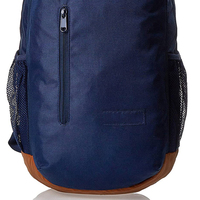 Grand sac à dos de sport en nylon pour hommes en cuir véritable Sac d'ordinateur multifonction étanche avec fermeture à glissière à la mode pour le collège