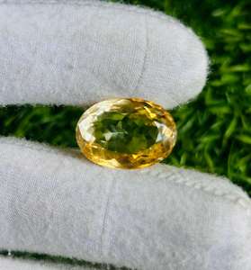 พลอยซิทรินธรรมชาติพร้อมส่ง12.90กะรัตพลอยหลวมทรงรี - Product Image 4