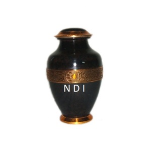 Blue Antique Funeral Supplies Adult Ashes Brass Cremation Urns Human Adult Ashes Cremation Urns - Product Image 3
