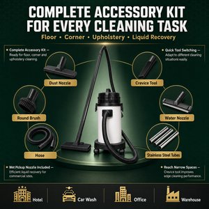 Nueva Máquina Eléctrica Comercial para <span class=keywords><strong>Limpieza</strong></span> <span class=keywords><strong>de</strong></span> Alfombras, Aspiradora Húmeda/Seca <span class=keywords><strong>de</strong></span> 35L, Succión Potente <span class=keywords><strong>de</strong></span> 1000W, para <span class=keywords><strong>Limpieza</strong></span> <span class=keywords><strong>de</strong></span> Tapicería en Hoteles y Resorts - Product Image 3