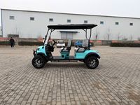 Voiturette de golf électrique tout-terrain 4 places verte, chariot de tourisme, haute capacité de montée pour les stations de ski et les parcs