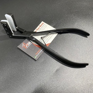 คีมต่อผมแบบพรีเมียมเป็นมิตรกับสิ่งแวดล้อม พร้อมโลโก้สั่งทำ  ทำจากสแตนเลส สำหรับต่อผมแบบเทป ใช้สำหรับผมแท้ ใช้ในเชิงพาณิชย์ - Product Image 1