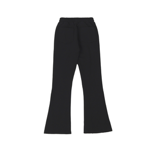 OEM de alta calidad de algodón acampanado Jogger Pant String hombres Streetwear logotipo personalizado suelto Ajuste Plano liso teñido Casual pantalones de chándal - Product Image 2