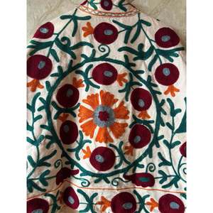 Vintage-Inspired Quilted Embroidered Leather <b>Jacket</b> for Ladies Floral Blazer Reversible <b>Suede</b> Short Length for Spring Autumn - Product Image 5
