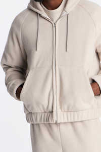 Sweat à capuche oversize pour homme, 100% coton, épaules tombantes, automne, écologique, coupe-vent - Product Image 3