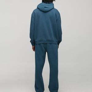 Marque distributeur de survêtements d'hiver décontractés à capuche pour hommes avec impression personnalisée et 100% coton - Product Image 4