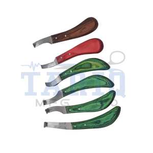 Cuchillo de acero inoxidable para pezuña de caballo, cuchillo de corte veterinario de alta calidad de TARIQ MFG CO CE ISO EU - Product Image 2