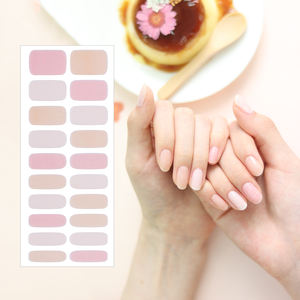 Tiras de uñas de gel ShineB #45544 Oh My Pudding Envolturas de uñas más vendidas y pegatinas de uñas fáciles de Glam Salón de alta calidad hecho en Corea - Product Image 1