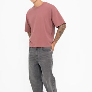 Venta directa de fábrica Camiseta corta de gran tamaño de algodón 100% para hombre con impresión digital Ajuste regular Venta caliente con MOQ bajo - Product Image 5