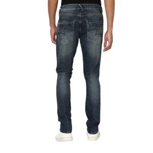 Bon marché, denim de coton déchiré coupe ajustée, confortable, taille haute, pantalon en jean décontracté d'extérieur tendance - Product Image 3