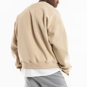 Último diseño Venta caliente Último diseño Sudaderas para hombres Transpirable Cómodo Color sólido Cuello redondo Sudaderas Casuales - Product Image 5