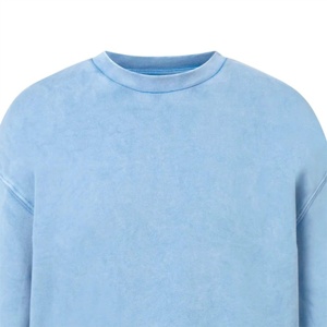 เสื้อสเวตเชิ้ตผ้าฟลีซสำหรับฤดูใบไม้ร่วง เนื้อผ้าผสมฝ้ายน้ำหนักเบา พิมพ์ลายได้ตามต้องการ แขนยาว ไหล่ตก ทรงพื้นฐาน - Product Image 5