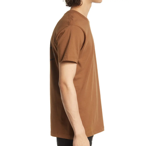 เสื้อยืดคอกลมแขนสั้นผ้าฝ้ายแท้ 100% คุณภาพสูงสำหรับผู้ชายรุ่นใหม่ล่าสุด  แบบเรียบสีพื้น  ขนาดสั่งทำได้ - Product Image 2