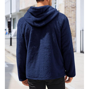 Chaqueta Sherpa de ajuste moderno para hombre con bolsillos interiores seguros: combina estilo y funcionalidad para el uso diario - Product Image 3