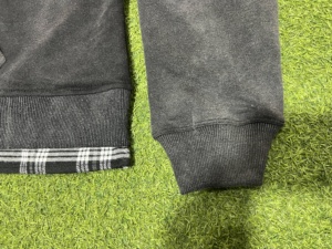 <b>Men's</b> Vintage Plaid Hoodies & Sweatshirts Acid Washed Cotton <b>Fleece</b> Jacket with Embroidery <b>Jumpers</b> & Jackets Button up - Product Image 4