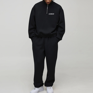 Chándales de moda con cierre de cremallera para hombre, material de algodón/poliéster para un ajuste cómodo y relajado en invierno, servicio OEM. - Product Image 1