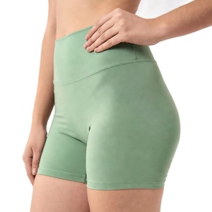 Shorts de Yoga de Alto Rendimiento, Elásticos, de Cintura Alta, Ligeros y Transpirables para Entrenamiento - Product Image 1