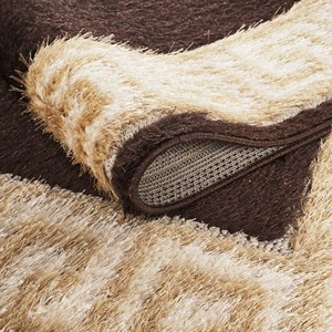 Meilleur ensemble de tapis de salon en peluche shaggy à motifs floraux modernes, très épais, qualité supérieure, personnalisable, fabrication turque, en promotion - Product Image 5