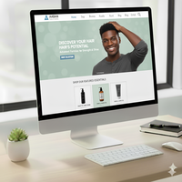 Agence Web abordable de développement de site Web de produits de soins capillaires professionnels offrant une plate-forme de commerce électronique créative et conviviale