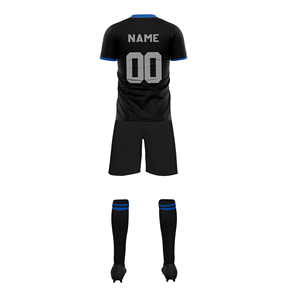 Ensemble d'uniformes de football de club personnalisés en polyester 100% avec découpe automatisée Logo de sublimation personnalisé pour vêtements d'équipe et joueurs de football - Product Image 6