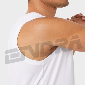 Plaine Hommes Musculation Débardeur Blanc Gym Stringer Chemise Sans Manches Fitness Singlet Workout Muscle Vêtements - Product Image 5