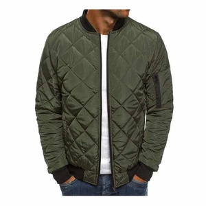 Winter Men's Hooded Puffer <b>Jacket</b> 100% Nylon Breathable <b>Waterproof</b> Eco-Friendly Insulation Quilted <b>Padding</b> Durable Front - Product Image 2