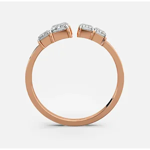 แหวนเพชรเม็ดใหญ่ทรงสามเหลี่ยมมรกต - Product Image 3