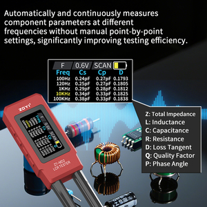 ZOYI ZT-MD2 cımbız LCR metre kondansatör direnç indüktör diyot Buzzer <span class=keywords><strong>Tester</strong></span> CNC Metal konut taşınabilir araç-kırmızı - Product Image 6