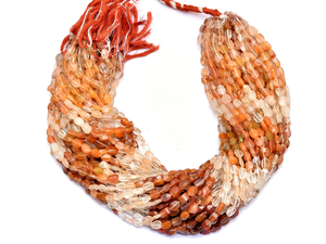 ลูกปัด7x5มม. อัญมณีเฮสโซไนต์ธรรมชาติลูกปัดขนาด14นิ้ว | ลูกปัดทรงรีกึ่งมีค่าหลากสี - Product Image 3