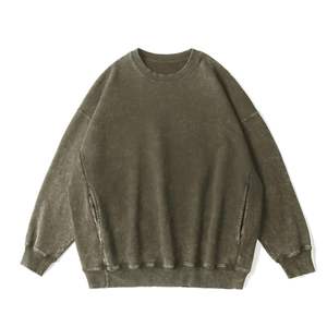 Wholesale Custom Puff Printing High Quality Sweatshirts <b>Thick</b> Basics Cotton Blended Oversized Boxy Pullover <b>Hoodies</b> for <b>Man</b> - Product Image 2