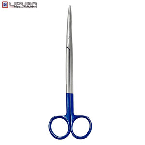 Premium LIPUMA Acero inoxidable Metzenbaum Tijeras quirúrgicas Mango azul Manual Fuente de alimentación Estándar DE SEGURIDAD MOL Garantía de 5 años - Product Image 4