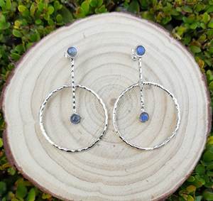 Boucles d'oreilles pendantes bohèmes en argent sterling 925 faites à la main avec labradorite naturelle de 5 mm, bijoux de naissance pour femmes, cadeaux de fête - Product Image 4