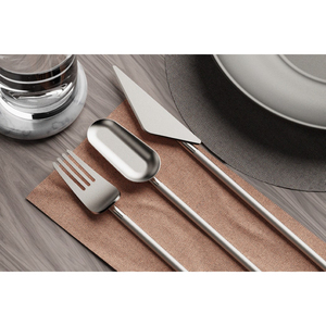 Juego de Cubiertos de acero inoxidable, elegante y duradero, perfecto para mejorar la experiencia gastronómica y los regalos, pulido de espejo de Color plateado - Product Image 2