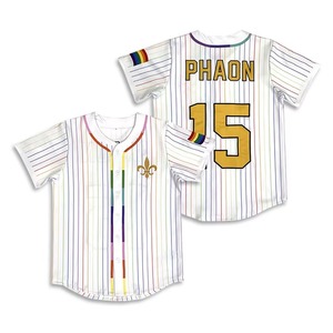 Camiseta de Béisbol Unisex Personalizada, Transpirable, de Secado Rápido, con Logotipo Bordado en la Parte Delantera y Trasera, Transferencia Térmica - Product Image 4