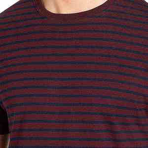 T-shirt unisexe surdimensionné uni fabriqué en usine, personnalisable, pour homme, design rayé, manches courtes - Product Image 5