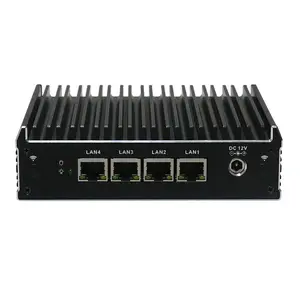 Fansız pfSense Ce leron J3160 Mini PC 4 Gigabit LAN VPN güvenlik duvarı aletleri OPNsense Openwrt anahtarı yumuşak yönlendirici VPN sunucu