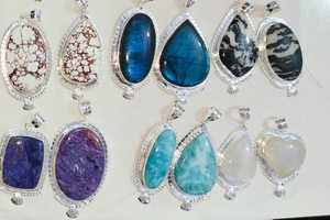 925 argent Sterling multi pierres précieuses pendentif fait à la main Design Original usine directe bijoux élégants pour les femmes - Product Image 2