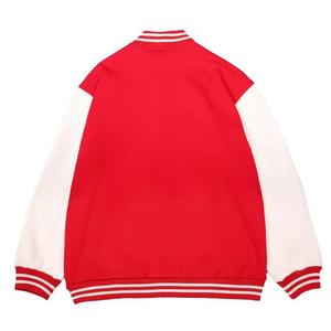 2025 personnalisé nouveaux hommes laine corps en cuir manches brodées Chenille patchs université veste Letterman Baseball collège veste - Product Image 3