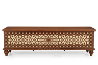 Meuble TV moderne en bois massif fait main avec rangement, style ferme, pour appartement, salon, hôtel, chambre à coucher, durable, minimaliste, facile à assembler