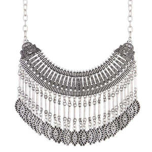 Urthn Collier Boho en alliage de zinc oxydé noir Chaînes échouées avec style classique pour cadeau de fête Anniversaire-1110714 - Product Image 1