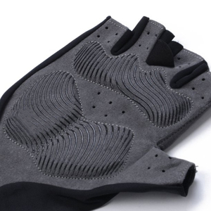 Gants de cyclisme décontractés d'hiver demi-doigt rembourrés en gel respirant personnalisés pour hommes femmes longueur de poignet utilisation en extérieur VTT - Product Image 6