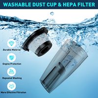 Aspirateur de voiture sans fil portable, puissance d'aspiration de 100 W, conception avec batterie rechargeable de 2000 mAh*2