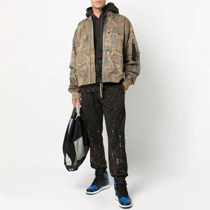 Wholesale Custom Logo 460 Gsm Heavyweight Printed Distressed Hoodie Unisex Distressed Oversized Drop Shoulder French Terry Men - Product Image 3