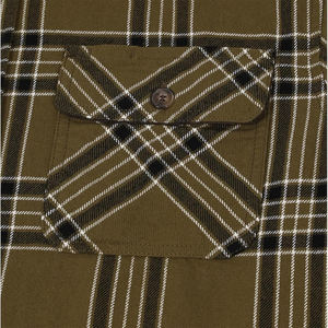 เสื้อเชิ้ตผ้าสักหลาดสำหรับผู้ชาย, เสื้อเชิ้ตลำลองคอตตอนคอปกแบบติดกระดุมเสื้อผ้านุ่มมีสไตล์กลางแจ้ง - Product Image 6