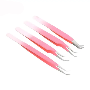 Pinzas Profesionales de Acero Inoxidable para Pestañas, Estilo Moderno, Extensión de Pestañas Postizas, Alta Calidad, Colores Pw-ombre, Belleza para Cabello Fino - Product Image 2