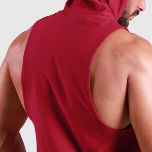 2022 latest wholesale cheap custom logo <b>men's</b> gym sports <b>sleeveless</b> <b>hoodies</b> - Product Image 3