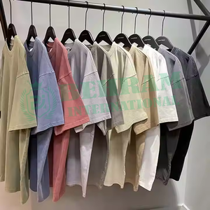T-shirt Homme en Coton Biologique Lourd, Coupe Ample, Manches Courtes, Effet Délavé, Impression Numérique Personnalisée, Vente en Gros - Product Image 3